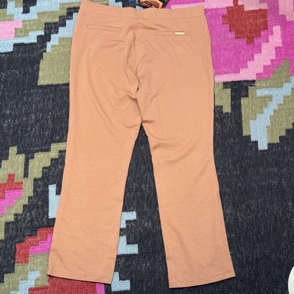 Iman Global Chic Slip into Slim Perfect Ponte Ankle Pant, Camel, Large - Picture 2 of 13